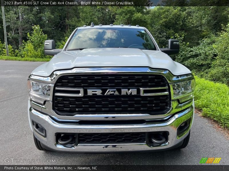 Bright White / Diesel Gray/Black 2023 Ram 4500 SLT Crew Cab 4x4 Chassis