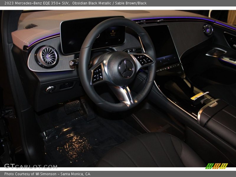 Obsidian Black Metallic / Sable Brown/Black 2023 Mercedes-Benz EQE 350+ SUV