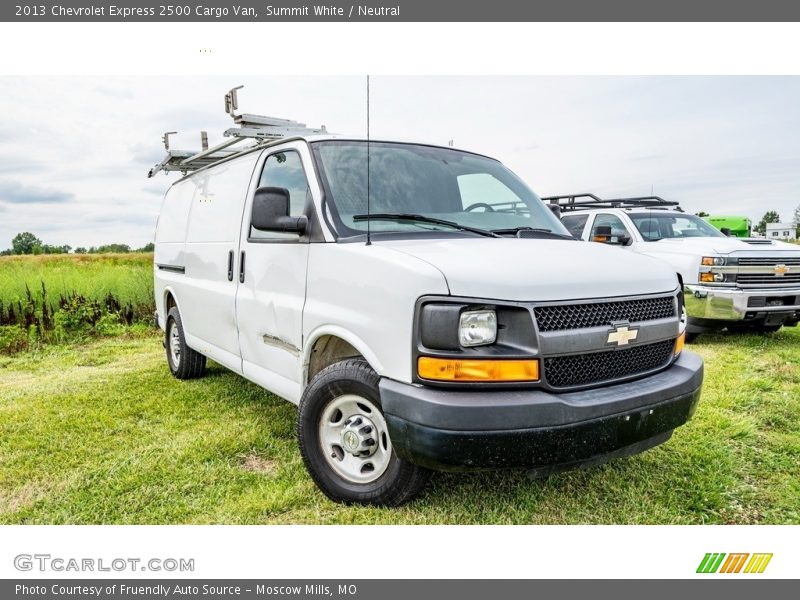 Summit White / Neutral 2013 Chevrolet Express 2500 Cargo Van