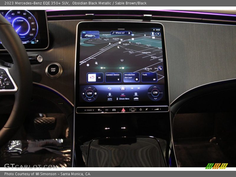 Navigation of 2023 EQE 350+ SUV