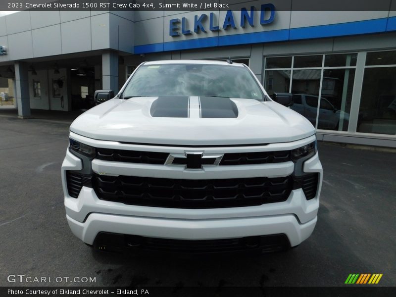 Summit White / Jet Black 2023 Chevrolet Silverado 1500 RST Crew Cab 4x4