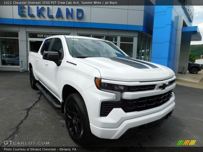 Summit White / Jet Black 2023 Chevrolet Silverado 1500 RST Crew Cab 4x4