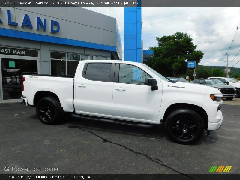 Summit White / Jet Black 2023 Chevrolet Silverado 1500 RST Crew Cab 4x4