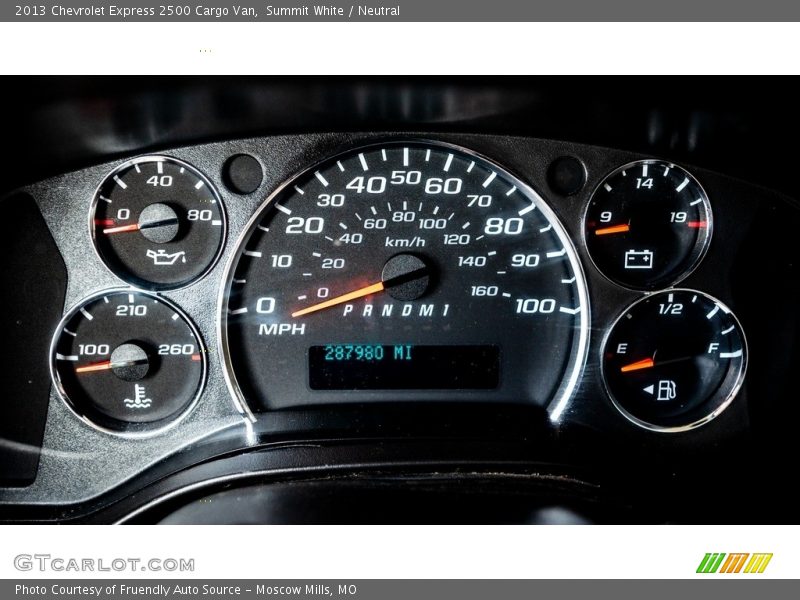 Summit White / Neutral 2013 Chevrolet Express 2500 Cargo Van