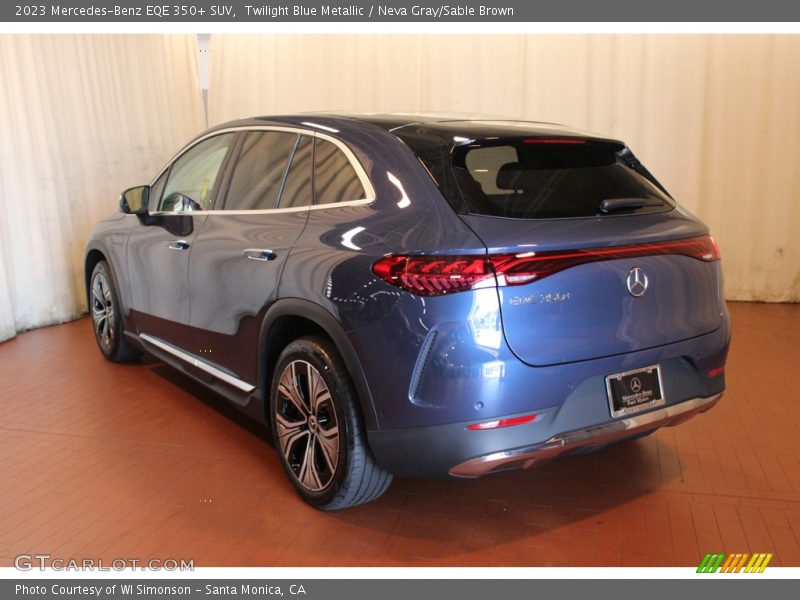 Twilight Blue Metallic / Neva Gray/Sable Brown 2023 Mercedes-Benz EQE 350+ SUV