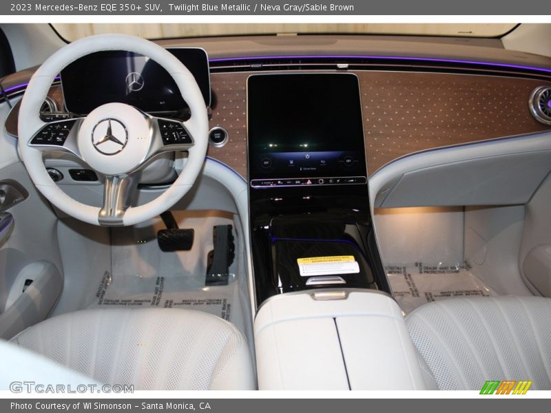 Twilight Blue Metallic / Neva Gray/Sable Brown 2023 Mercedes-Benz EQE 350+ SUV
