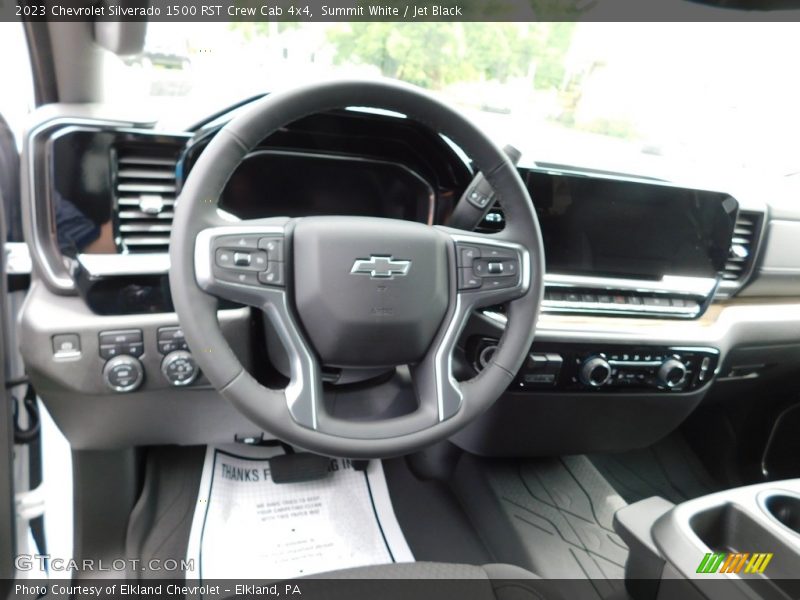 Summit White / Jet Black 2023 Chevrolet Silverado 1500 RST Crew Cab 4x4