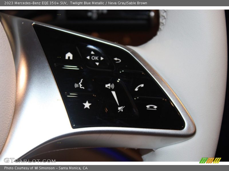 Twilight Blue Metallic / Neva Gray/Sable Brown 2023 Mercedes-Benz EQE 350+ SUV