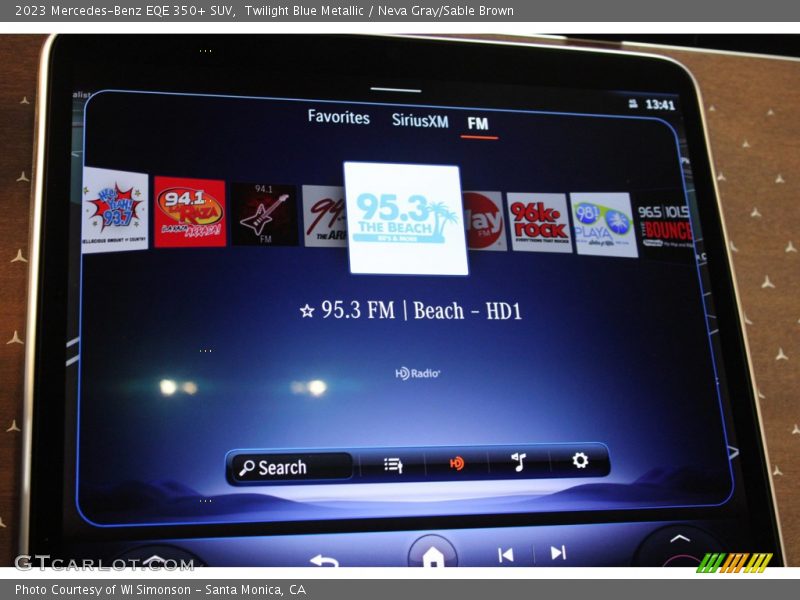 Twilight Blue Metallic / Neva Gray/Sable Brown 2023 Mercedes-Benz EQE 350+ SUV