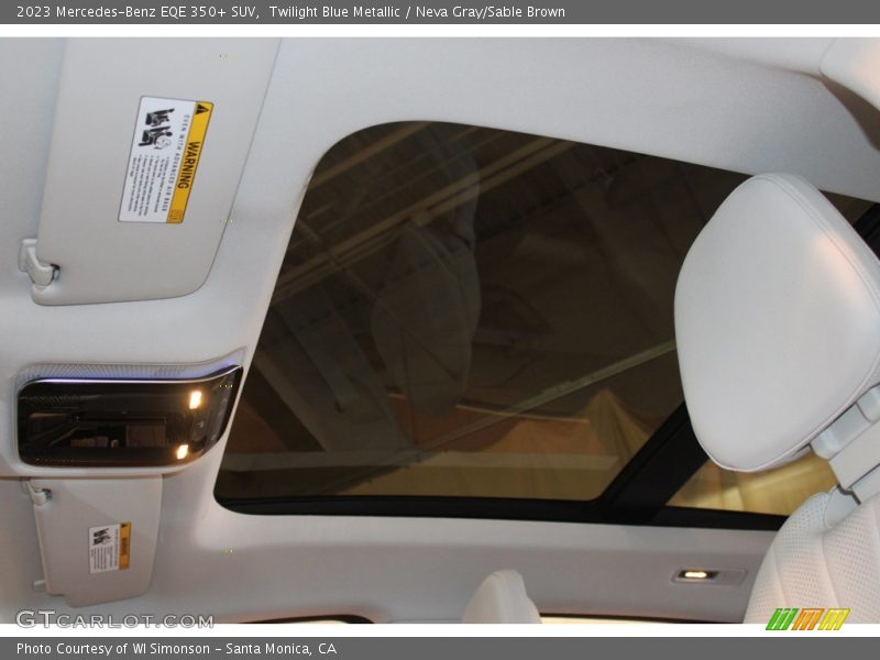 Twilight Blue Metallic / Neva Gray/Sable Brown 2023 Mercedes-Benz EQE 350+ SUV