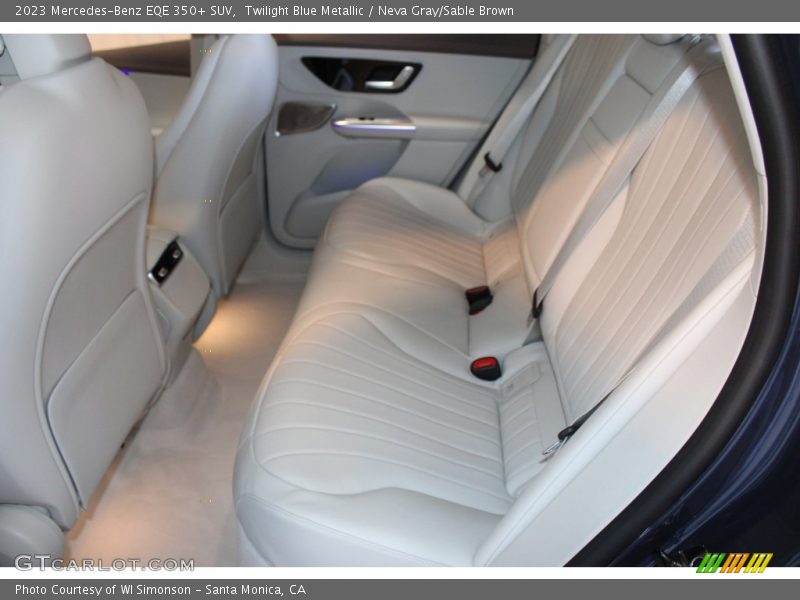 Twilight Blue Metallic / Neva Gray/Sable Brown 2023 Mercedes-Benz EQE 350+ SUV