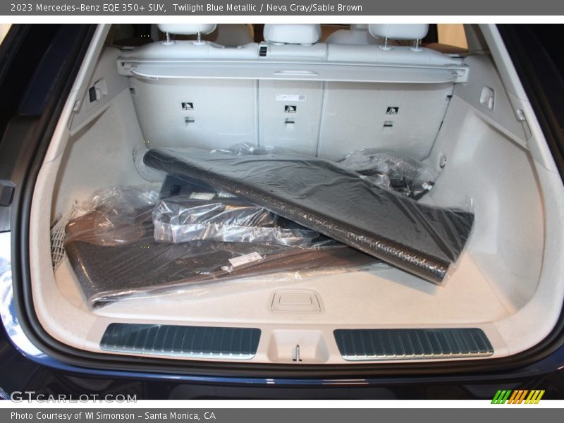 Twilight Blue Metallic / Neva Gray/Sable Brown 2023 Mercedes-Benz EQE 350+ SUV