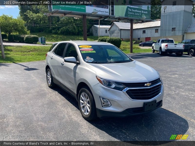 Silver Ice Metallic / Jet Black 2021 Chevrolet Equinox LT AWD