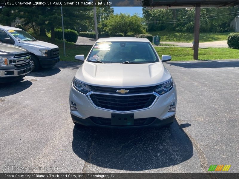 Silver Ice Metallic / Jet Black 2021 Chevrolet Equinox LT AWD
