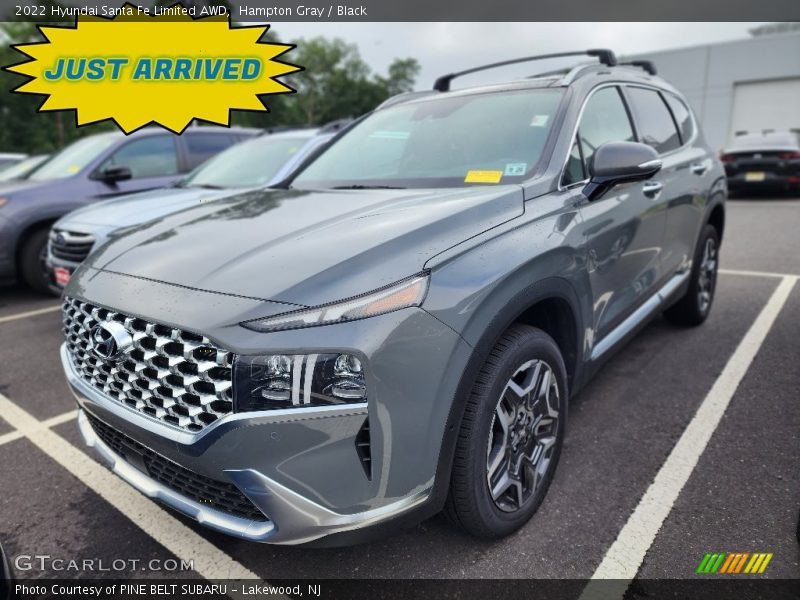 Hampton Gray / Black 2022 Hyundai Santa Fe Limited AWD