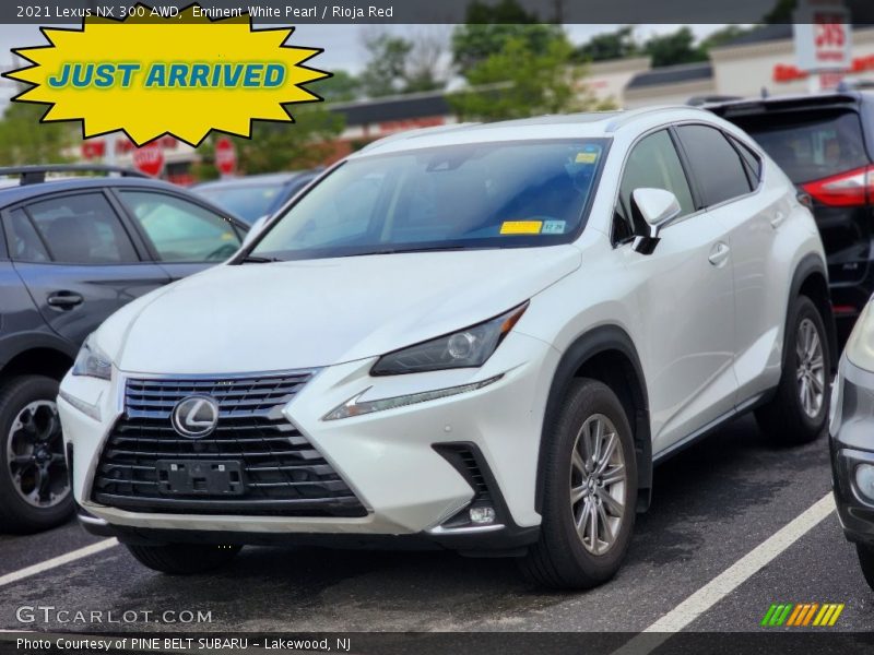 Eminent White Pearl / Rioja Red 2021 Lexus NX 300 AWD