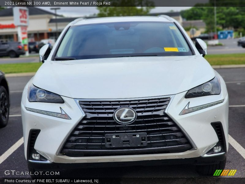 Eminent White Pearl / Rioja Red 2021 Lexus NX 300 AWD