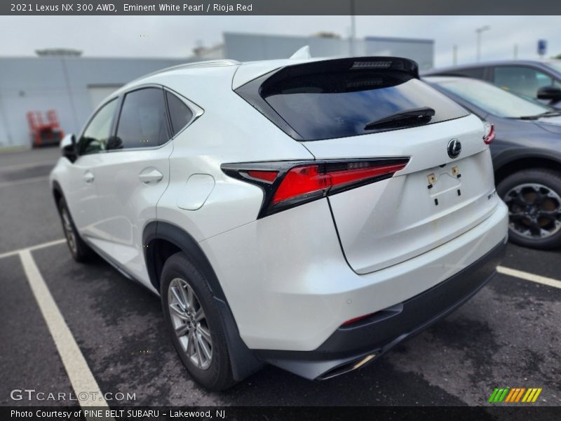 Eminent White Pearl / Rioja Red 2021 Lexus NX 300 AWD