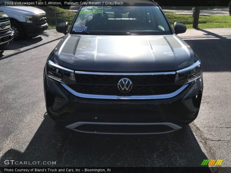 Platinum Gray Metallic / Gray/Black 2023 Volkswagen Taos S 4Motion