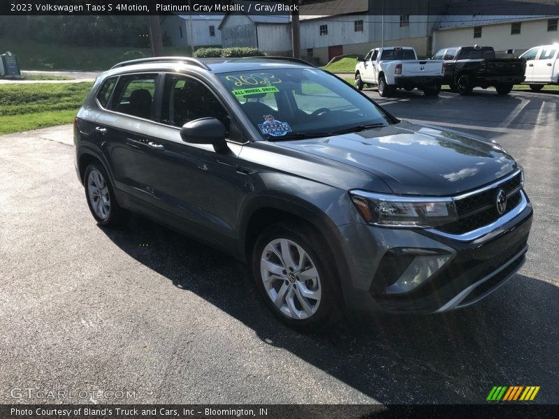 Platinum Gray Metallic / Gray/Black 2023 Volkswagen Taos S 4Motion