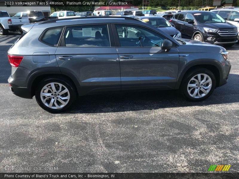 Platinum Gray Metallic / Gray/Black 2023 Volkswagen Taos S 4Motion