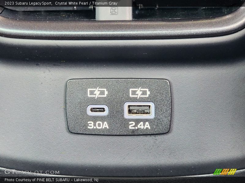 Crystal White Pearl / Titanium Gray 2023 Subaru Legacy Sport