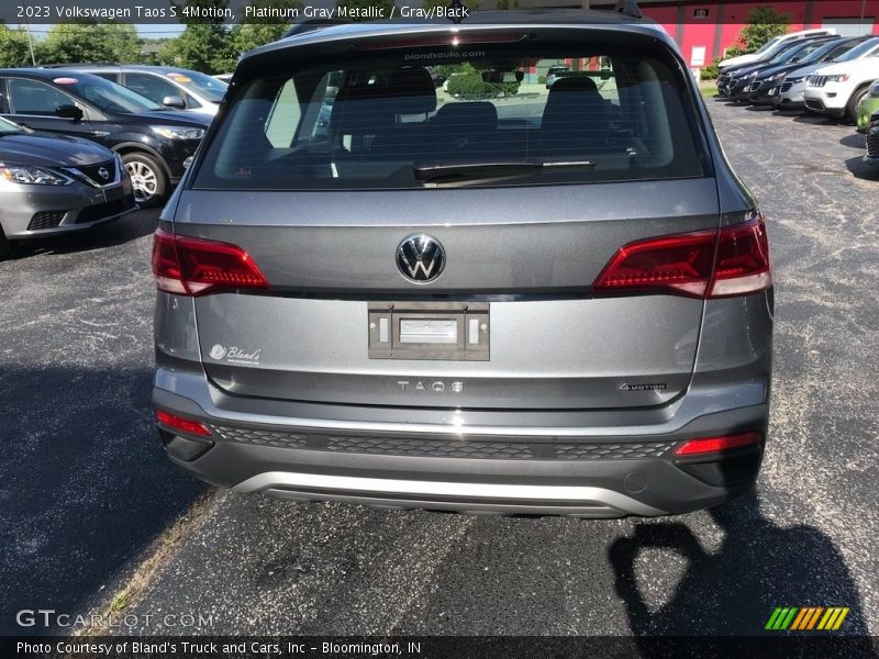 Platinum Gray Metallic / Gray/Black 2023 Volkswagen Taos S 4Motion