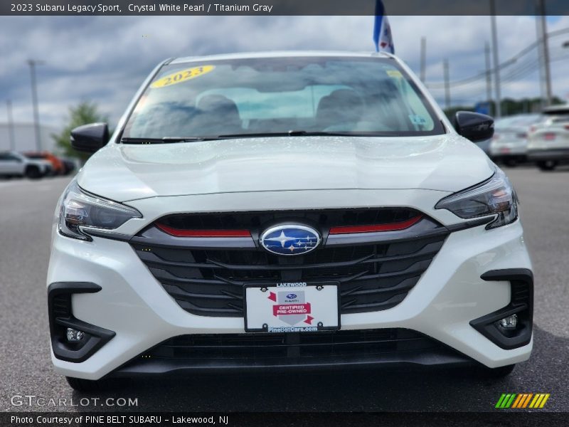 Crystal White Pearl / Titanium Gray 2023 Subaru Legacy Sport