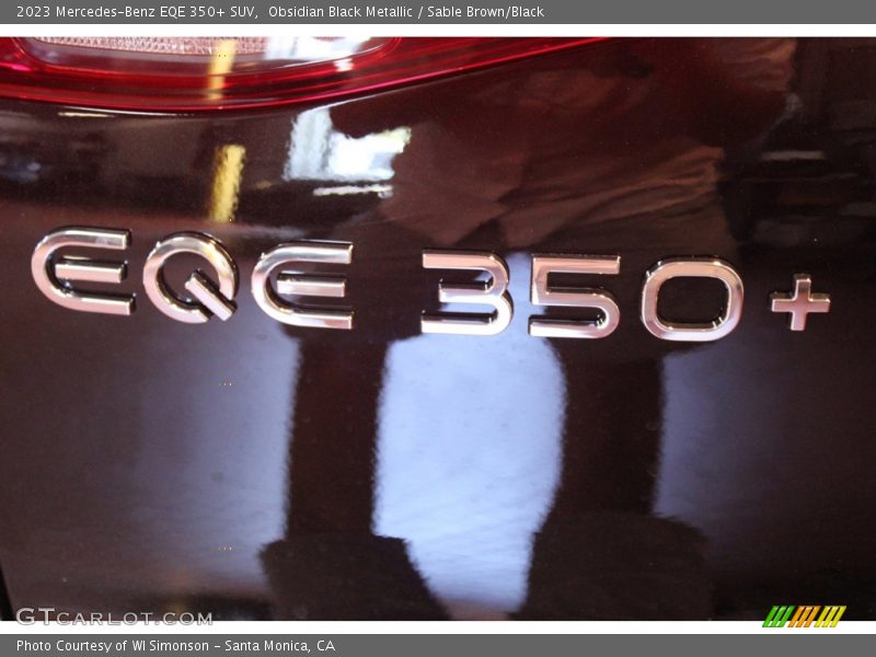 Obsidian Black Metallic / Sable Brown/Black 2023 Mercedes-Benz EQE 350+ SUV