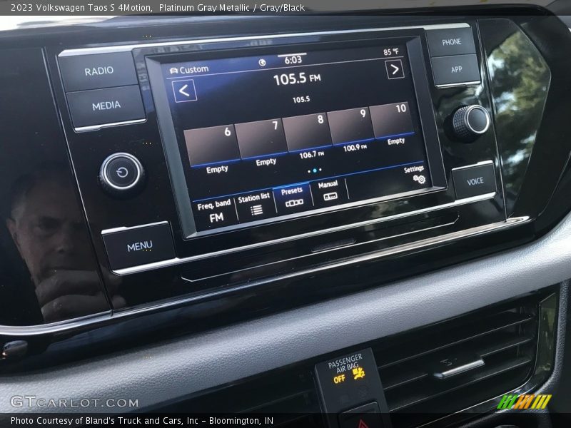 Platinum Gray Metallic / Gray/Black 2023 Volkswagen Taos S 4Motion