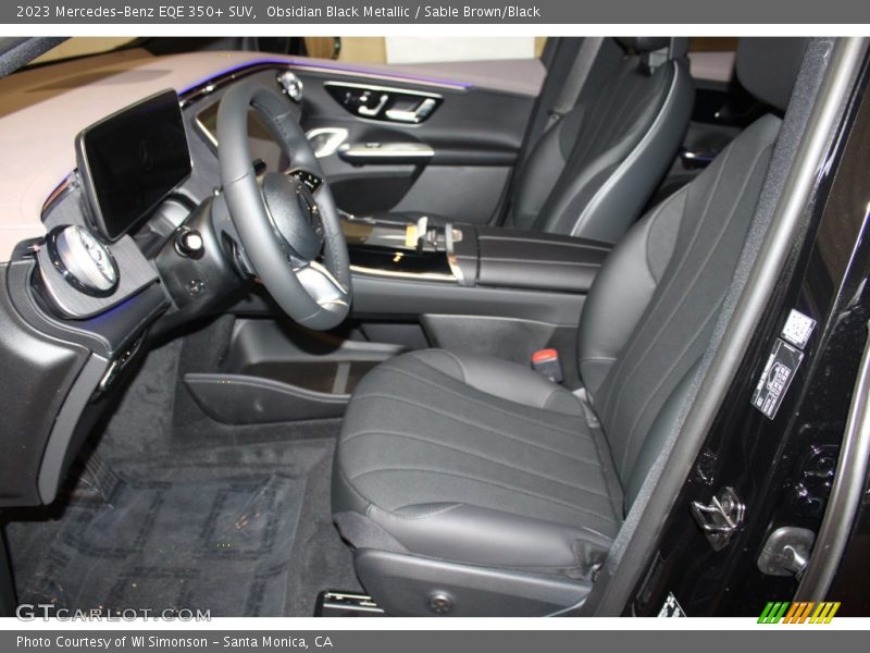 Obsidian Black Metallic / Sable Brown/Black 2023 Mercedes-Benz EQE 350+ SUV