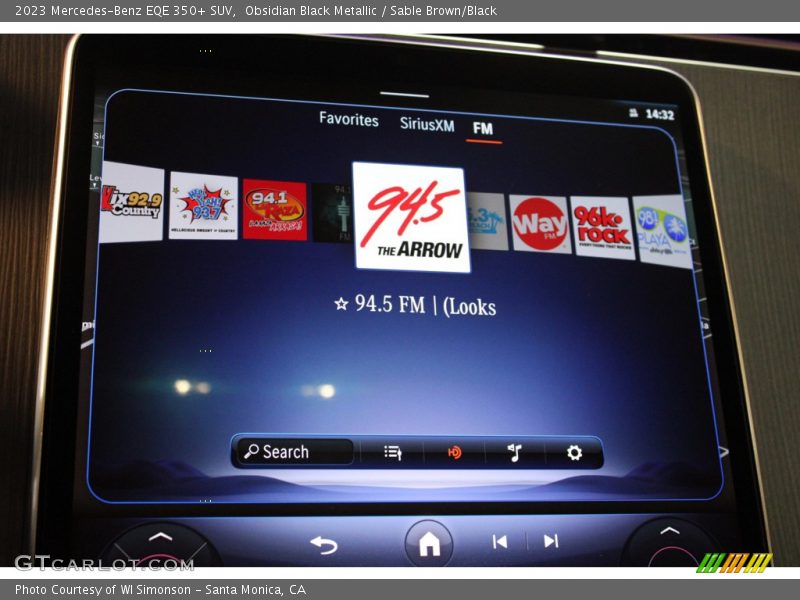 Obsidian Black Metallic / Sable Brown/Black 2023 Mercedes-Benz EQE 350+ SUV