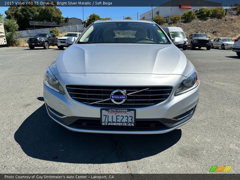 Bright Silver Metallic / Soft Beige 2015 Volvo V60 T5 Drive-E