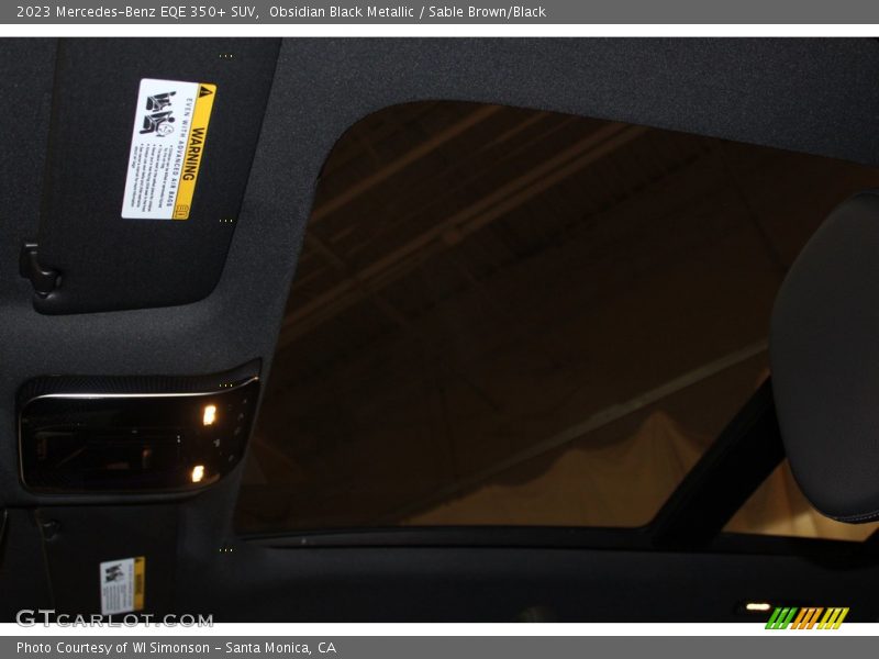 Obsidian Black Metallic / Sable Brown/Black 2023 Mercedes-Benz EQE 350+ SUV