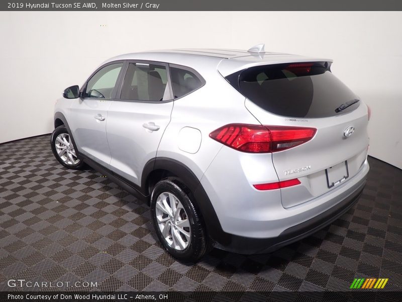 Molten Silver / Gray 2019 Hyundai Tucson SE AWD