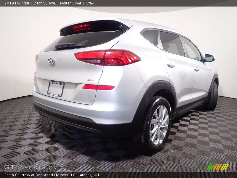 Molten Silver / Gray 2019 Hyundai Tucson SE AWD