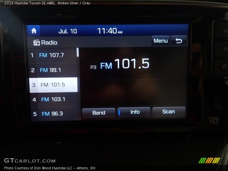 Molten Silver / Gray 2019 Hyundai Tucson SE AWD