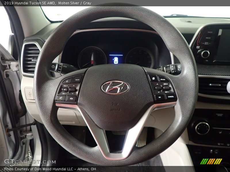 Molten Silver / Gray 2019 Hyundai Tucson SE AWD