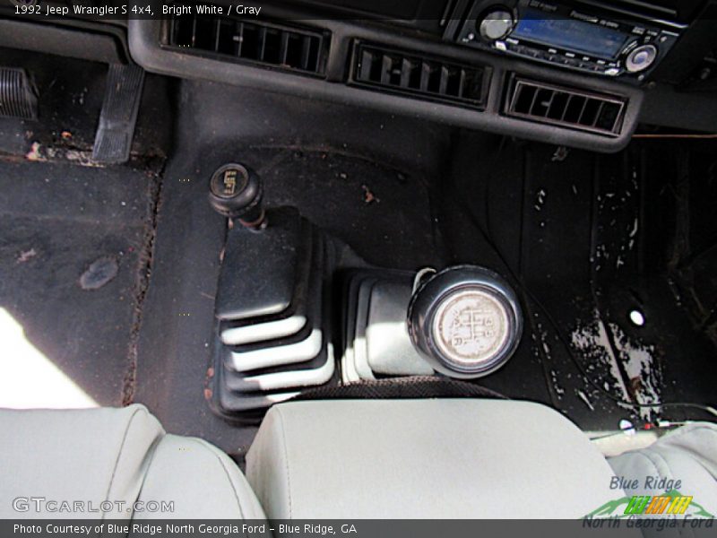 Bright White / Gray 1992 Jeep Wrangler S 4x4