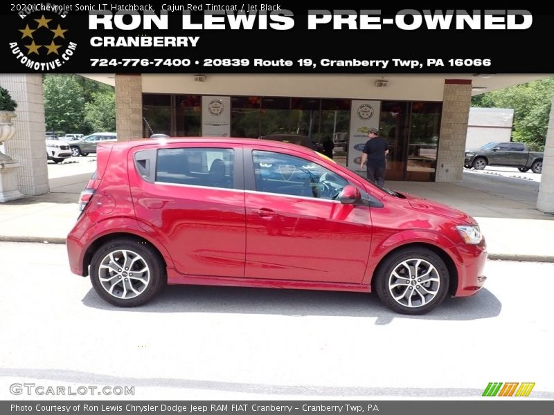 Cajun Red Tintcoat / Jet Black 2020 Chevrolet Sonic LT Hatchback