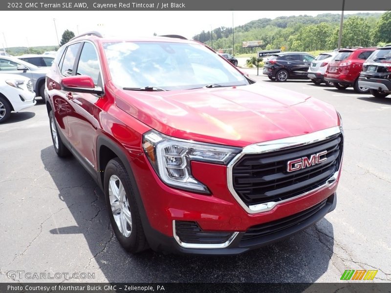 Cayenne Red Tintcoat / Jet Black 2022 GMC Terrain SLE AWD