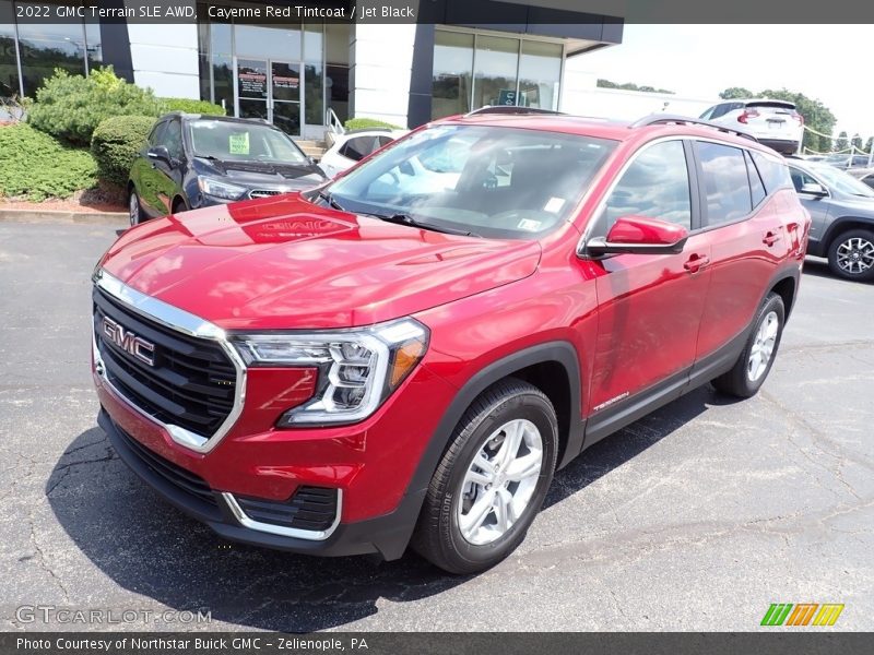 Cayenne Red Tintcoat / Jet Black 2022 GMC Terrain SLE AWD