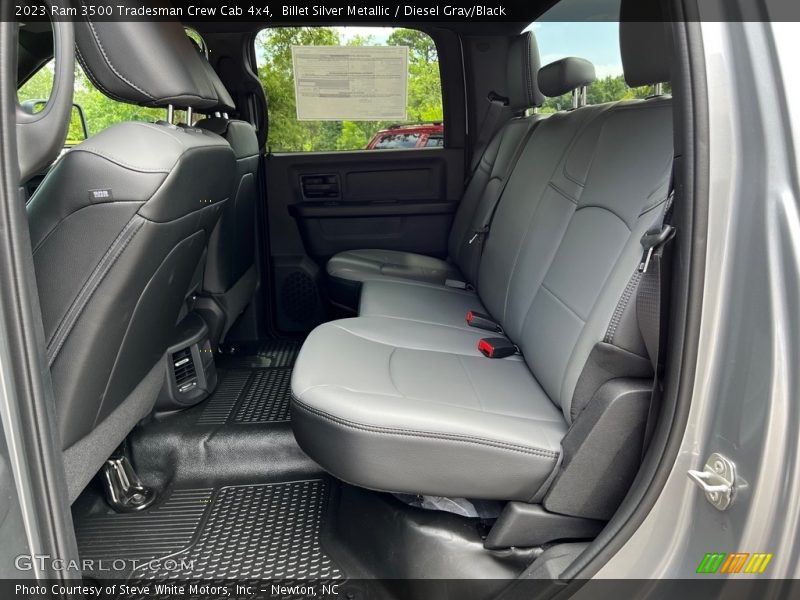 Rear Seat of 2023 3500 Tradesman Crew Cab 4x4