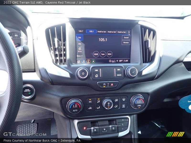 Controls of 2022 Terrain SLE AWD