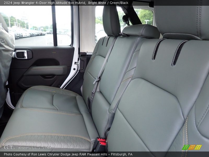 Bright White / Green/Black 2024 Jeep Wrangler 4-Door High Altitude 4xe Hybrid