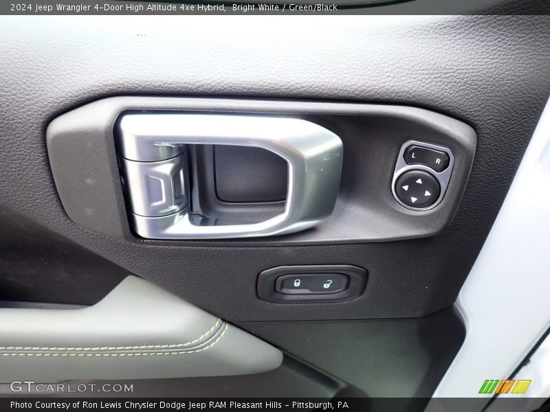 Bright White / Green/Black 2024 Jeep Wrangler 4-Door High Altitude 4xe Hybrid