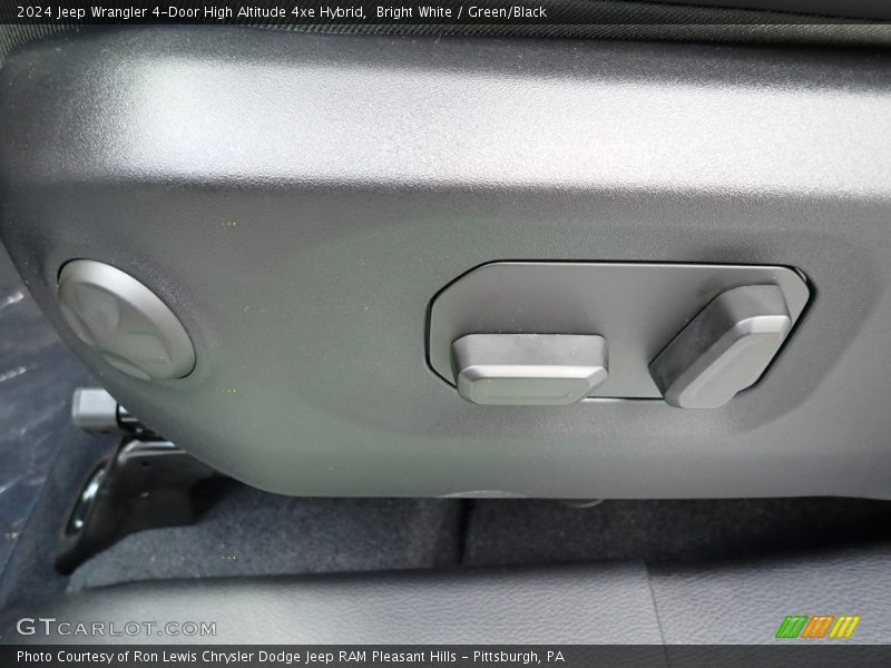 Bright White / Green/Black 2024 Jeep Wrangler 4-Door High Altitude 4xe Hybrid