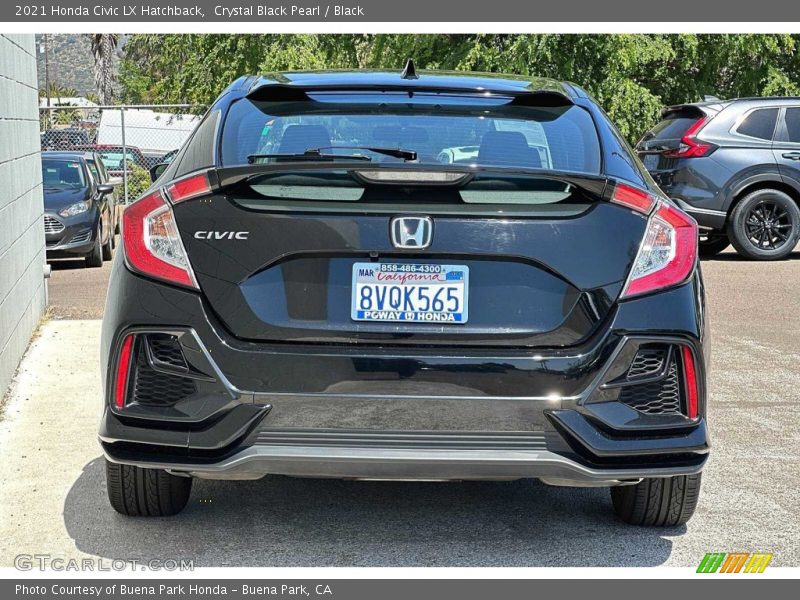 Crystal Black Pearl / Black 2021 Honda Civic LX Hatchback