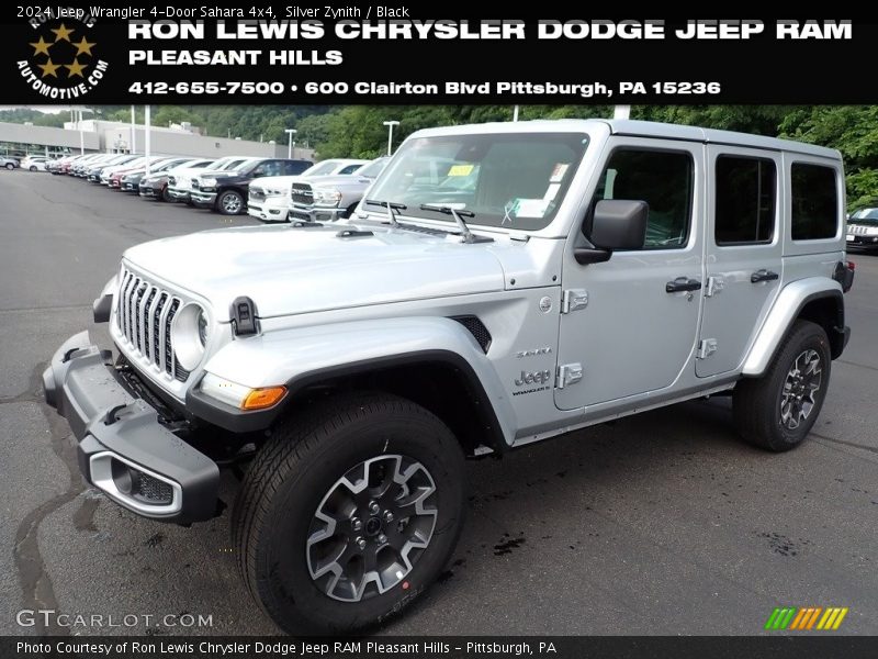 Silver Zynith / Black 2024 Jeep Wrangler 4-Door Sahara 4x4
