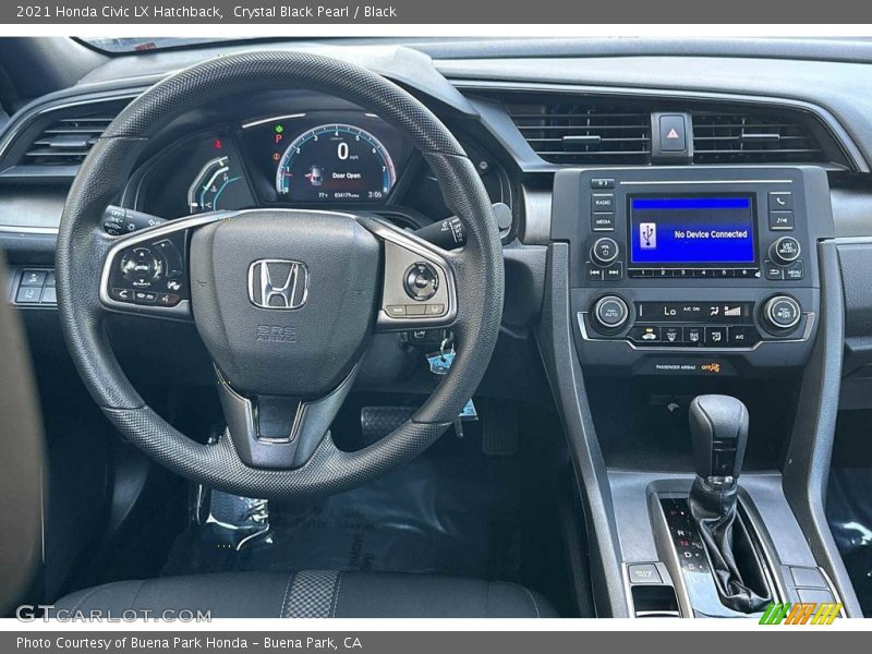 Dashboard of 2021 Civic LX Hatchback